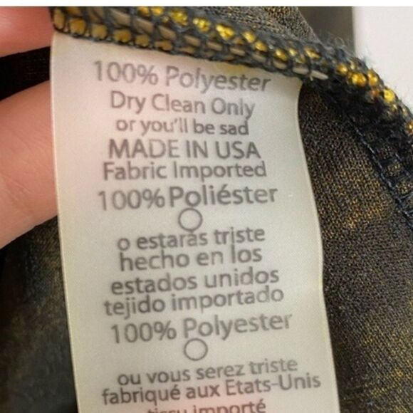 NWOT LuLaRoe Lindsey Cardigan/Duster/Kamona Cape...Gold and Black GORGEOUS - Picture 5 of 5